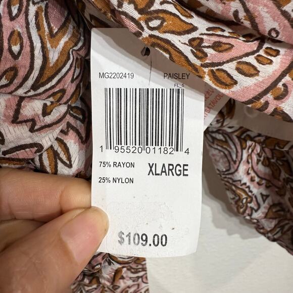 Minkpink Jedda Crop Blouse in Paisley Sz XL NWT - Picture 8 of 13